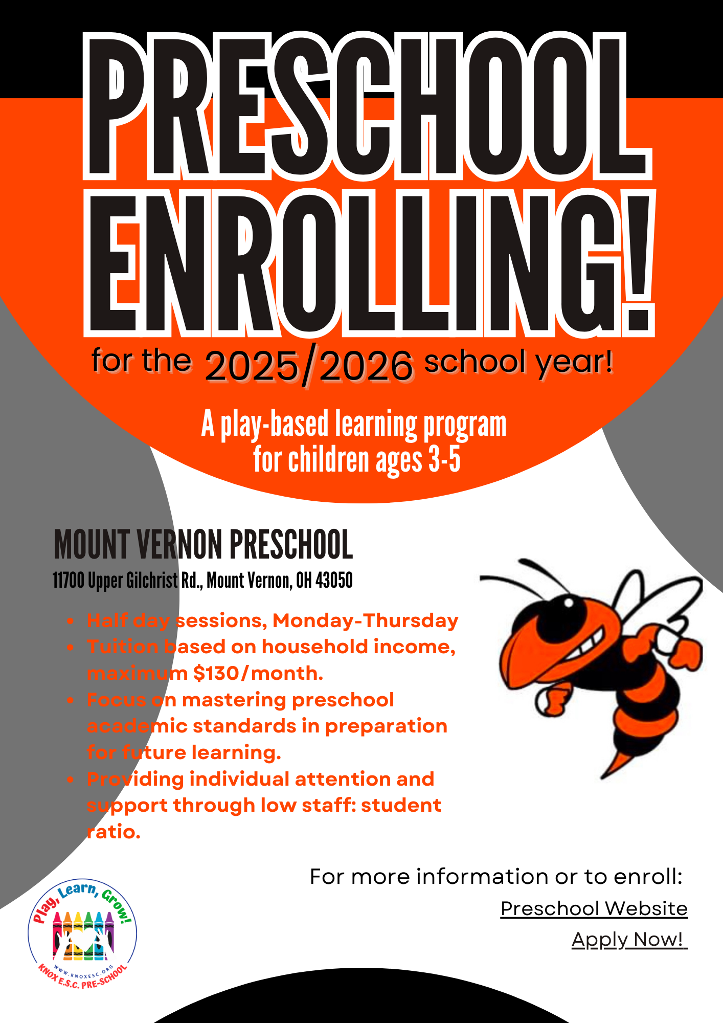 Knox ESC Preschool - Enrolling Now!